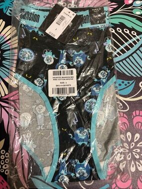 torrid Black & Teal Haunted Mansion Cotton Cheeky Panties